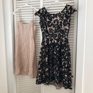 Yoana Baraschi designer cocktail dress + slip